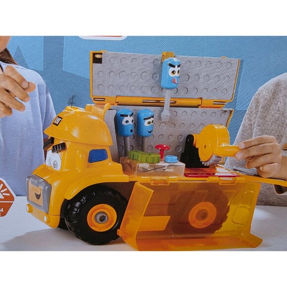 Cat Junior Crew Fix-It Phillip Toy Truck With Lights & Sounds Learning Workbench - Picture 3 of 10
